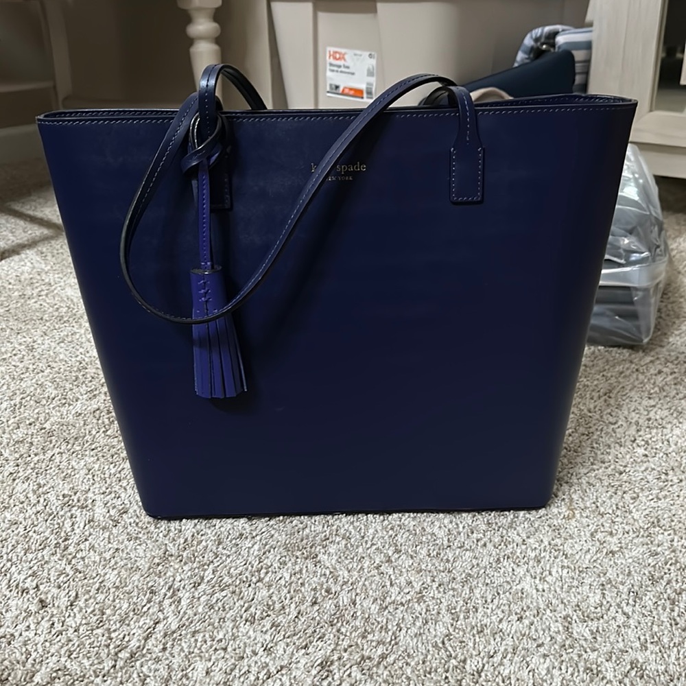 Navy blue Kate Spade tote bag